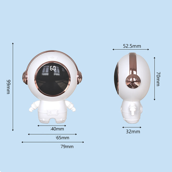 Usb Power Bank Mini Astronaut Digital Display Hand Warmer